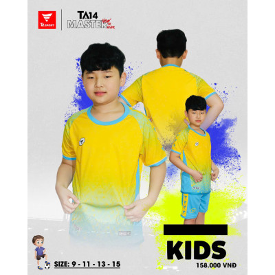 BỘ QUẦN ÁO ĐÁ BÓNG TRẺ EM KHÔNG LOGO TA14